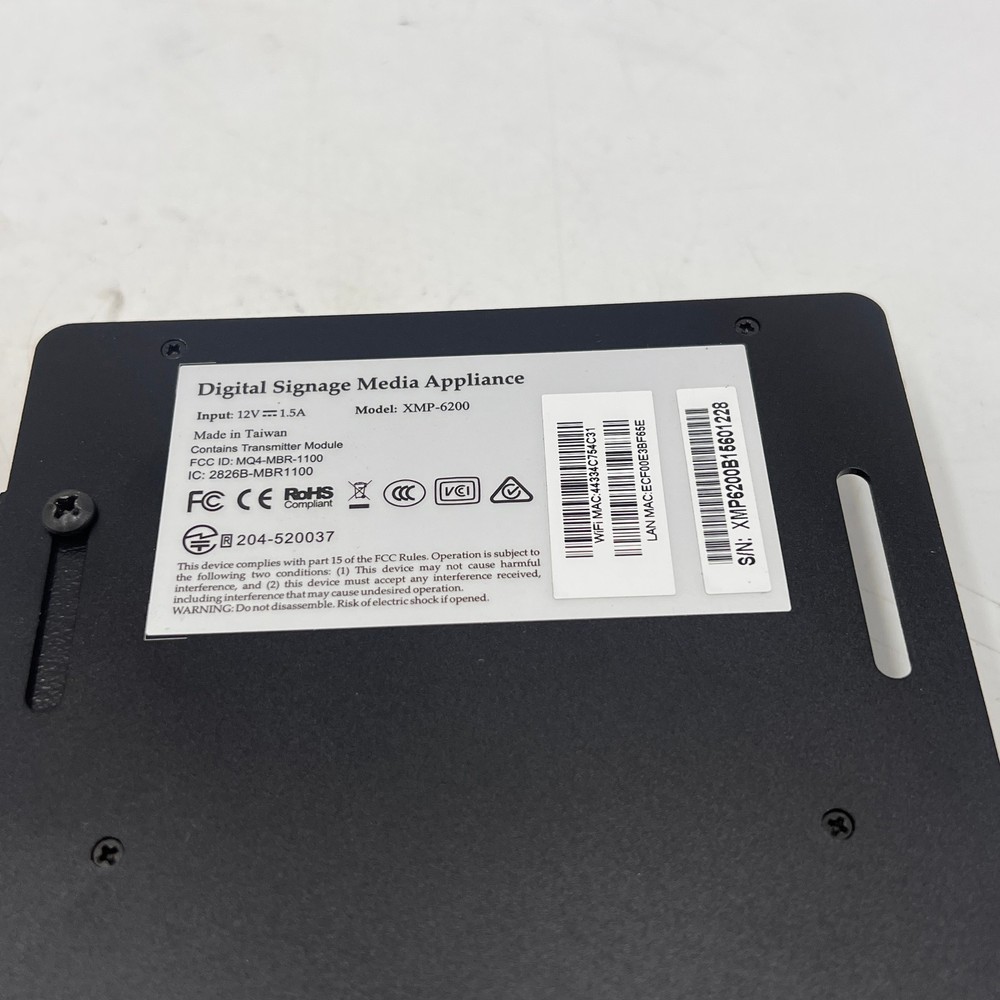 XMP-6200 1080p Solid-State Network Digital Signage Media Player