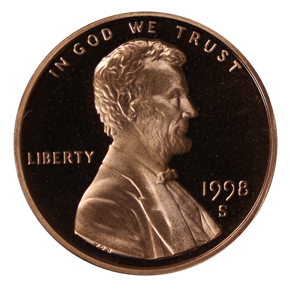 1998 -S Lincoln Memorial Cent Gem Proof Single Coin