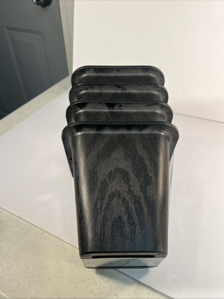 Lot of 4, 6" Inch Bed Risers Durable Heavy Duty Construction Black