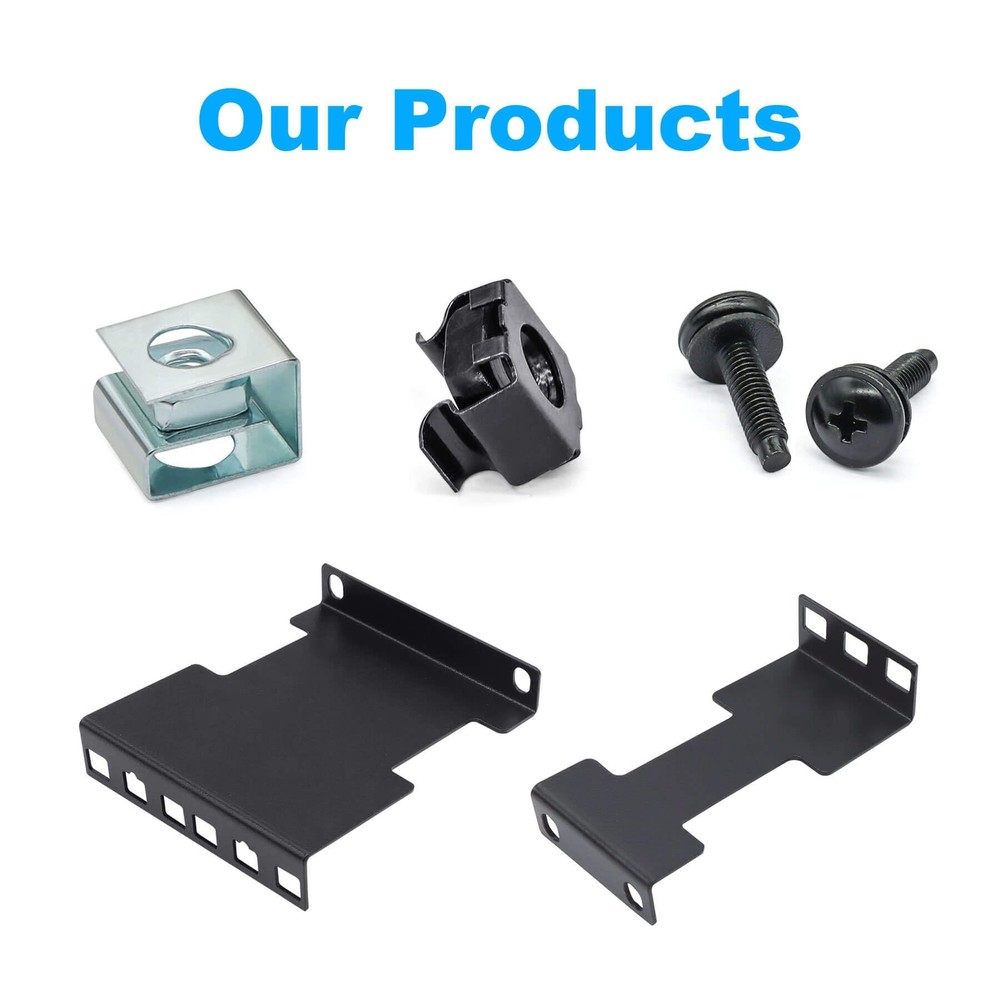 Server Rack Depth Extender 1U Recessed Rack Extender Deep Mount Adapter Kit f...