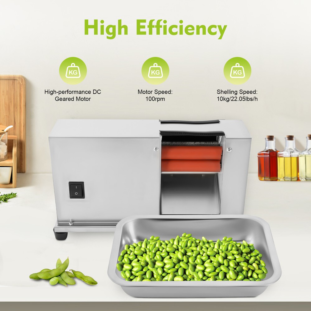 Semi-automatic Beans Sheller Shelling Machine Pea Peeling Machine 100rpm