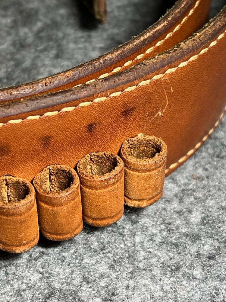 Safariland Brown Leather Ammunition Belt 9mm