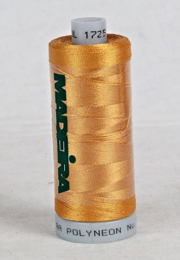 POLYESTER POLYNEON EMBROIDERY THREAD MADEIRA 1 SPOOL 1000 m 1725 Gold