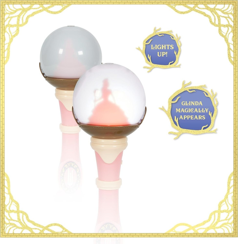 Wicked Glinda Light and Sound Musical Bubble Wand, Includes Bubble Solution