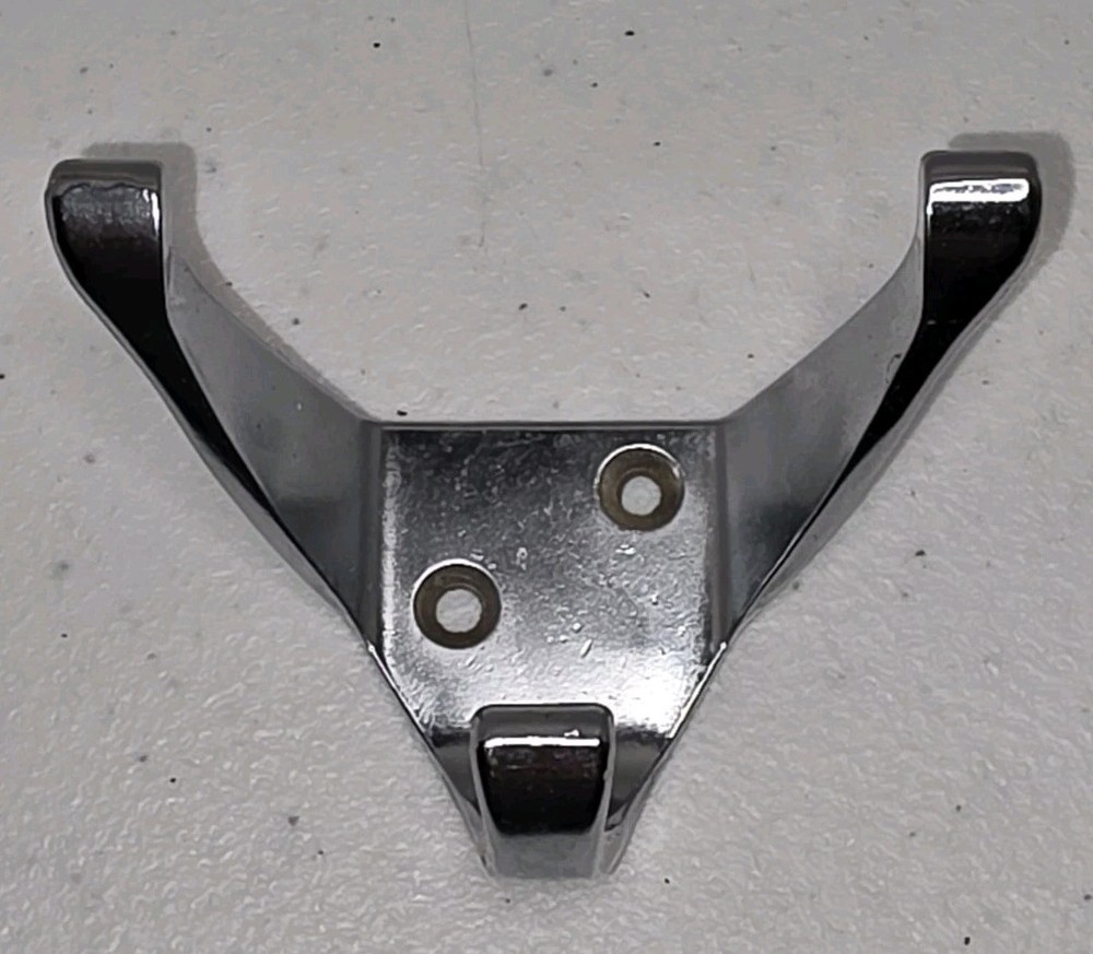 Vintage Crome Plated Hat Coat Hook Bathroom Hook 1950'S Old Hardware MCM