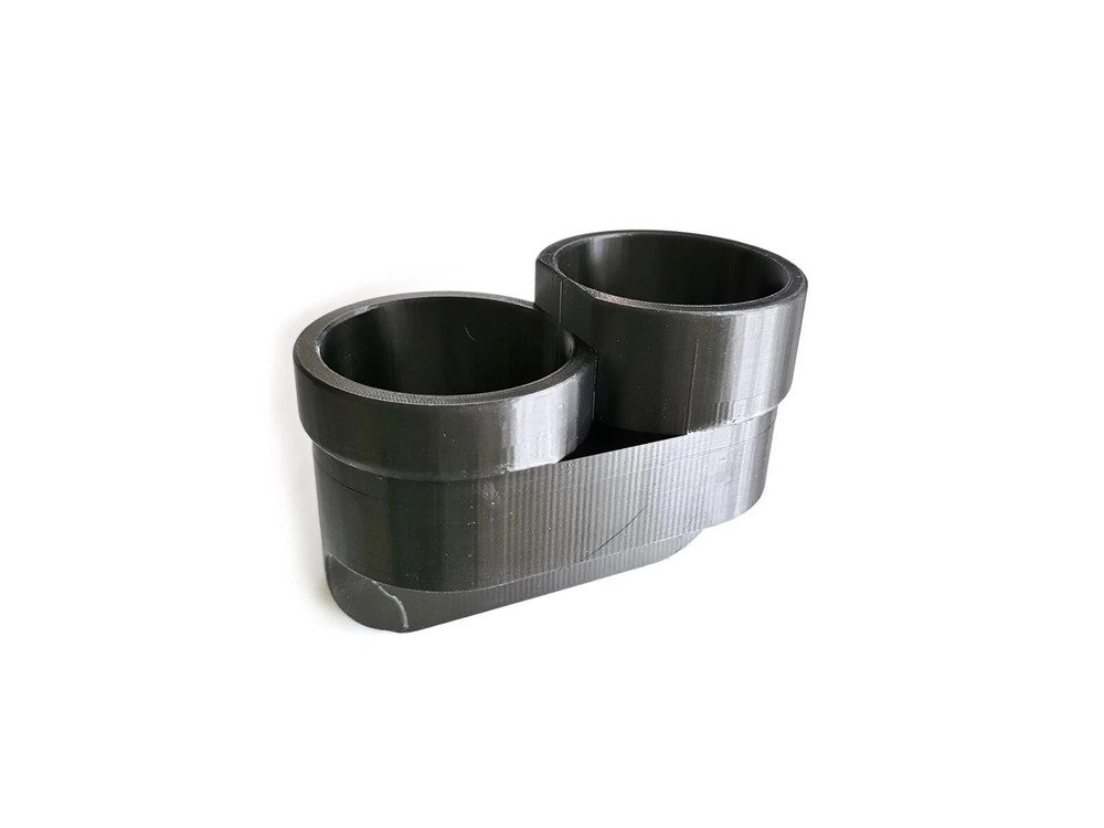 BMW e34, e32 Dual Cup Holder 3D Printed PETG Material High Resist Front Storage