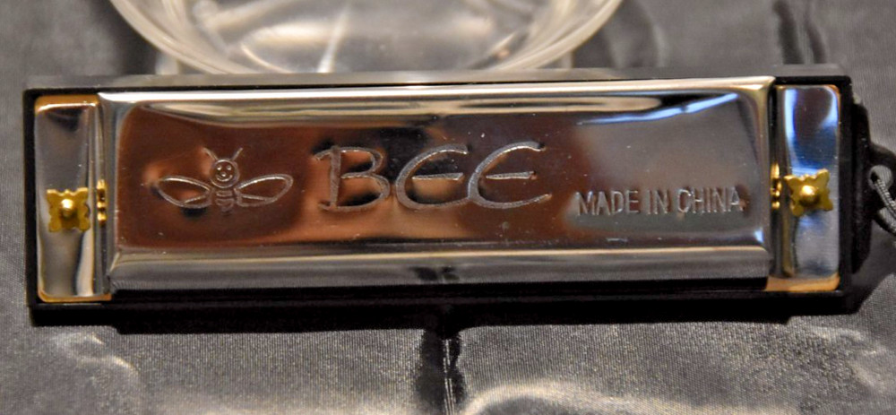 "Bee" Vintage 10 Holes Chinese Harmonica NOS!*/