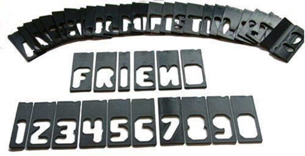 Milescraft Router Template Set 1.5" Letters 42pc