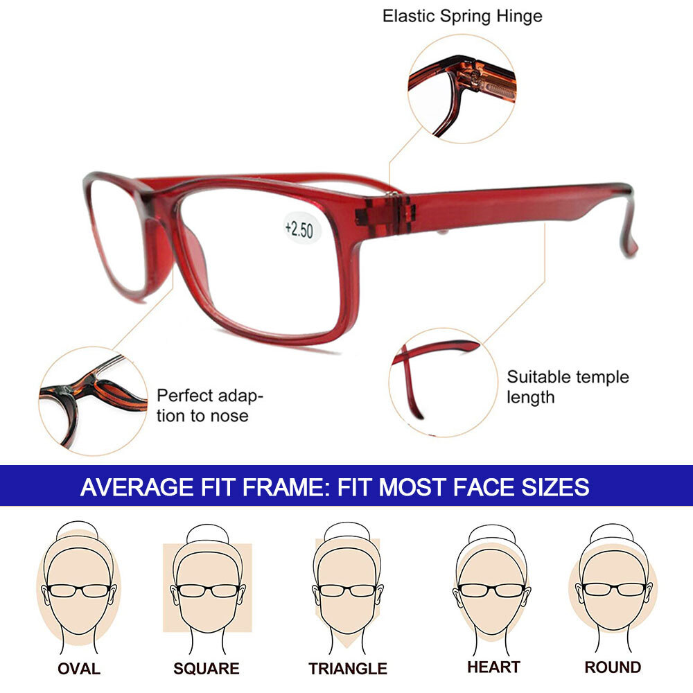 Reading Blue Light Blocking Glasses - Computer Readers Men Women Spring Hinge