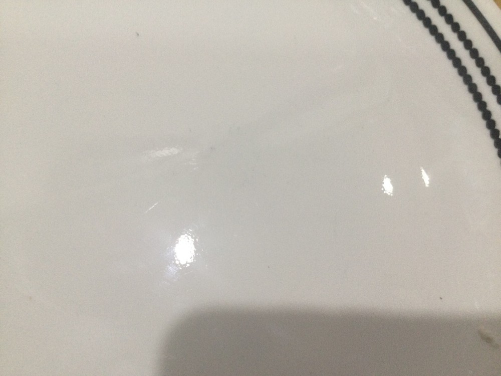 Corelle Vitrelle Brilliant Black Beads Dinnerware 8 Pieces 2 place settings