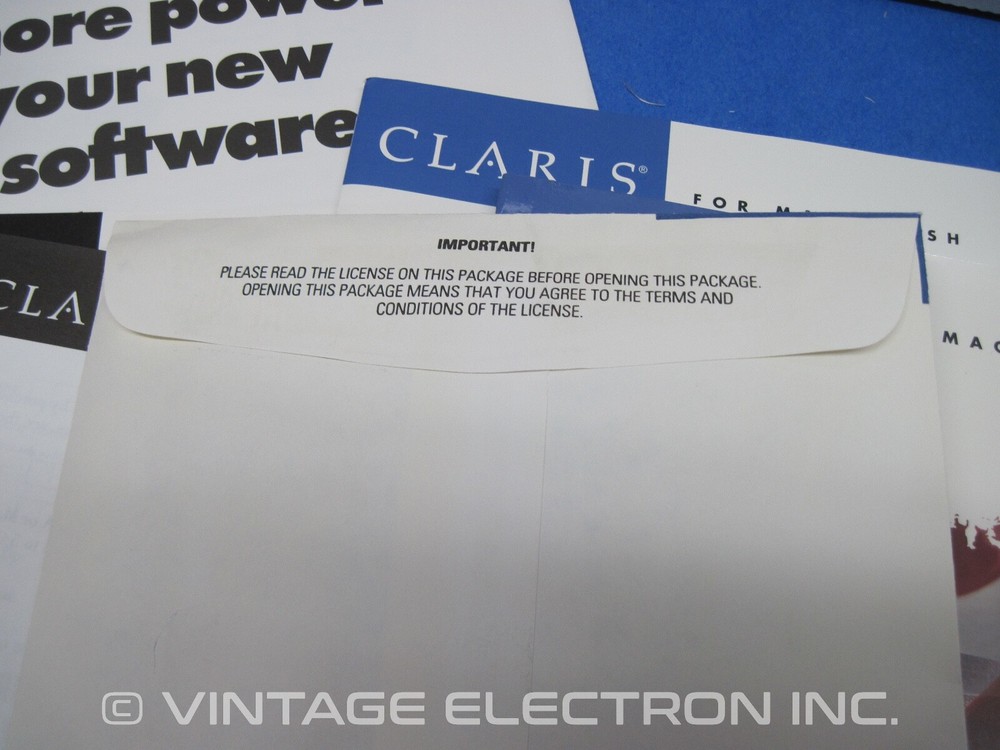 Vintage Apple Macintosh ClarisWorks Software - V2.1 - Complete Software 1993