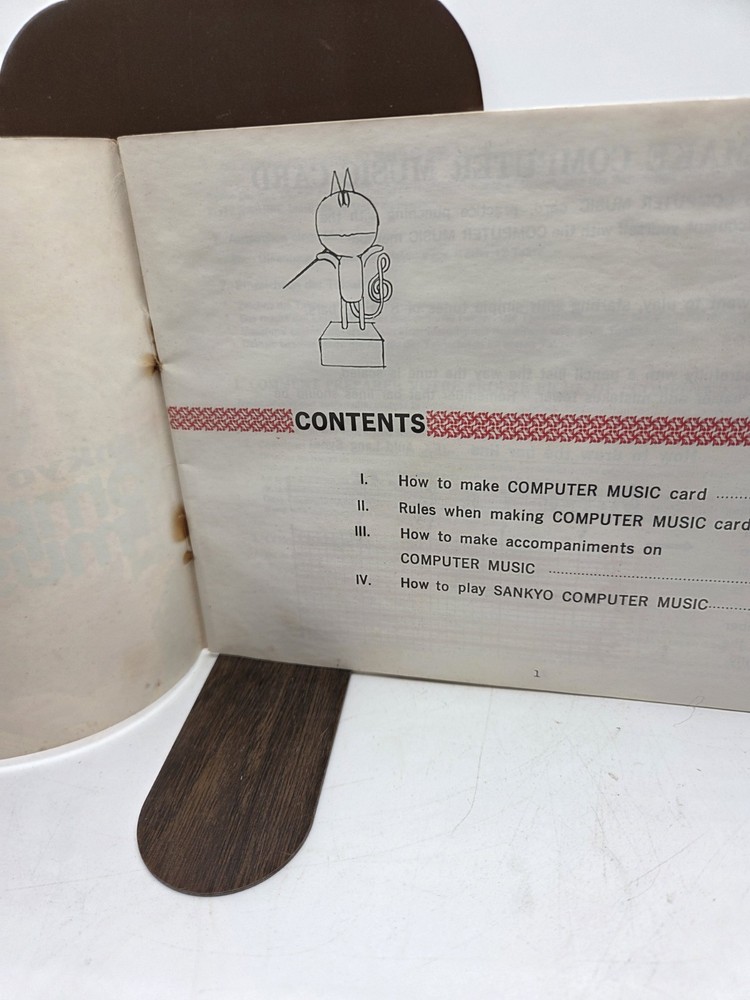 Sankyo Computer Music Operation Manual 1975