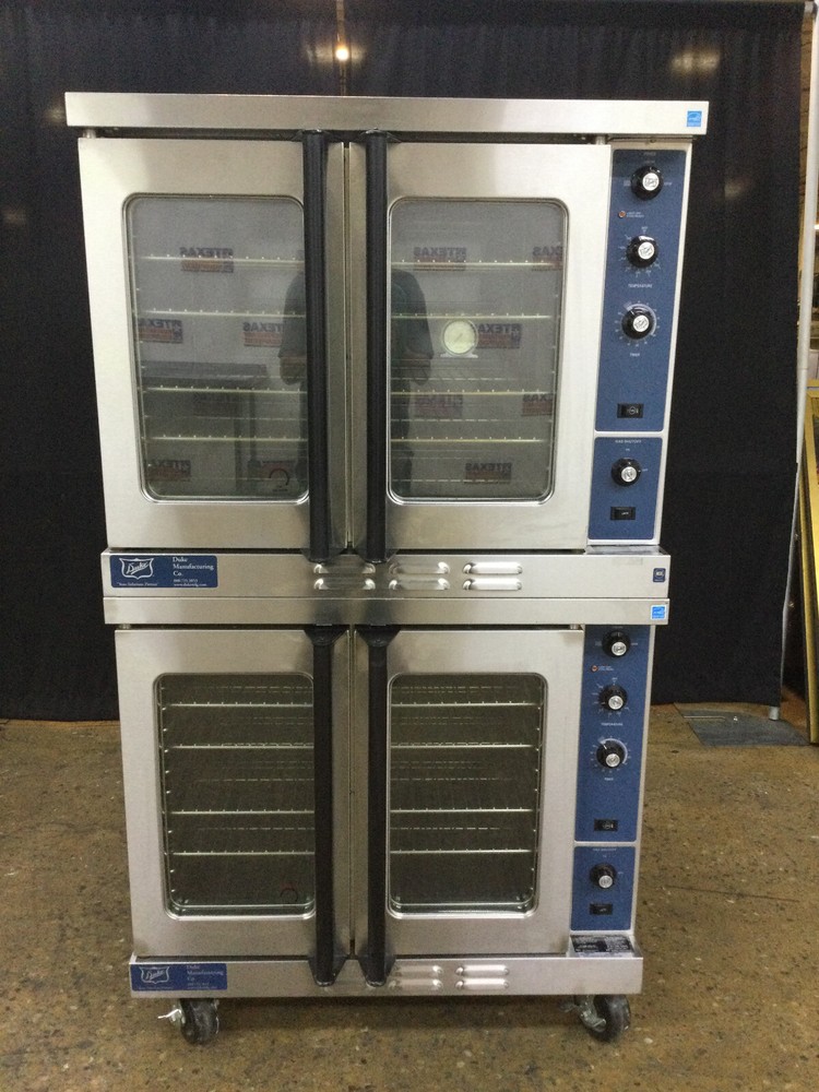 Duke E101-GV Gas Double Stack Convection Full size Oven With Casters