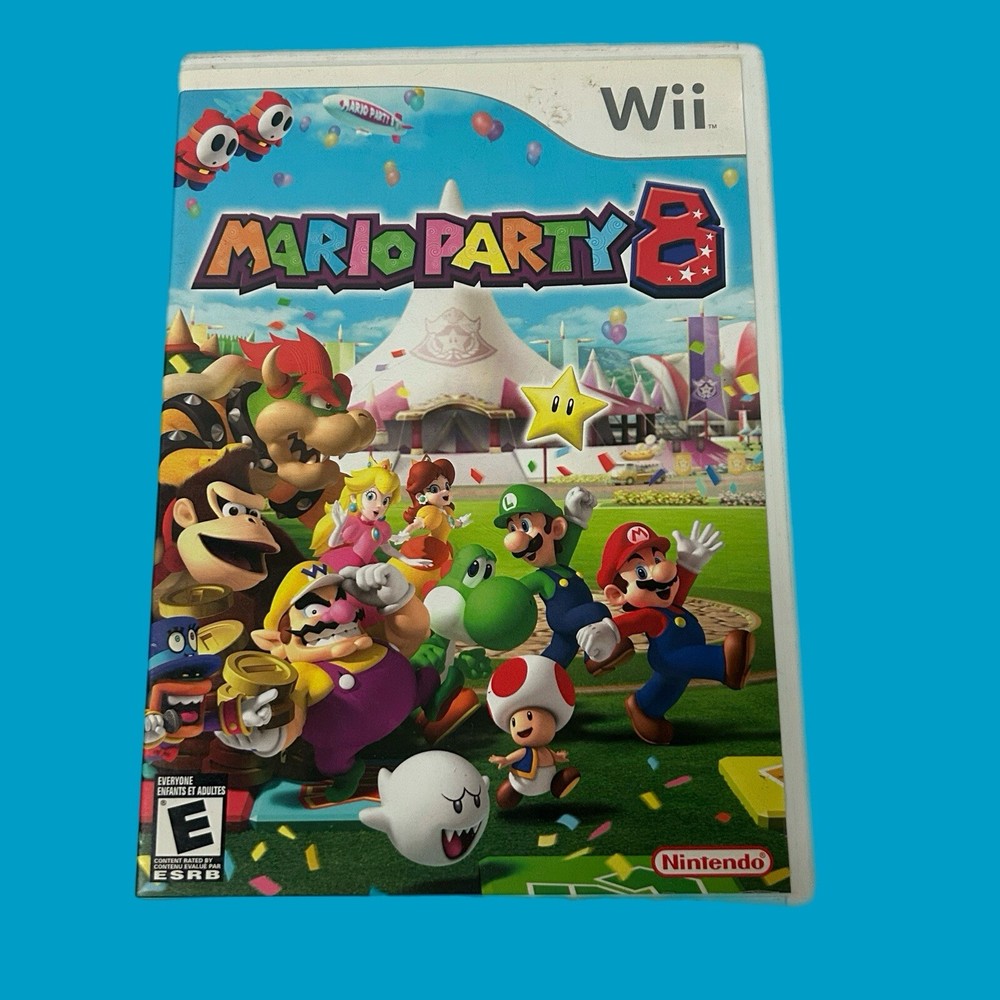 Mario Party 8 Wii Replacement Case Only ( No Disc Game )