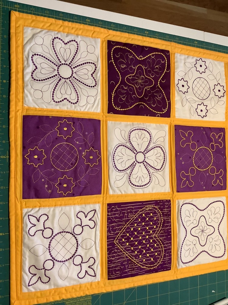 Machine Embroideried wall hanging