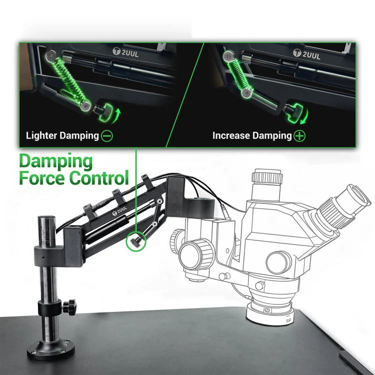 2UUL MS71 Adjustable Damping Microscope Boom Arm Stand