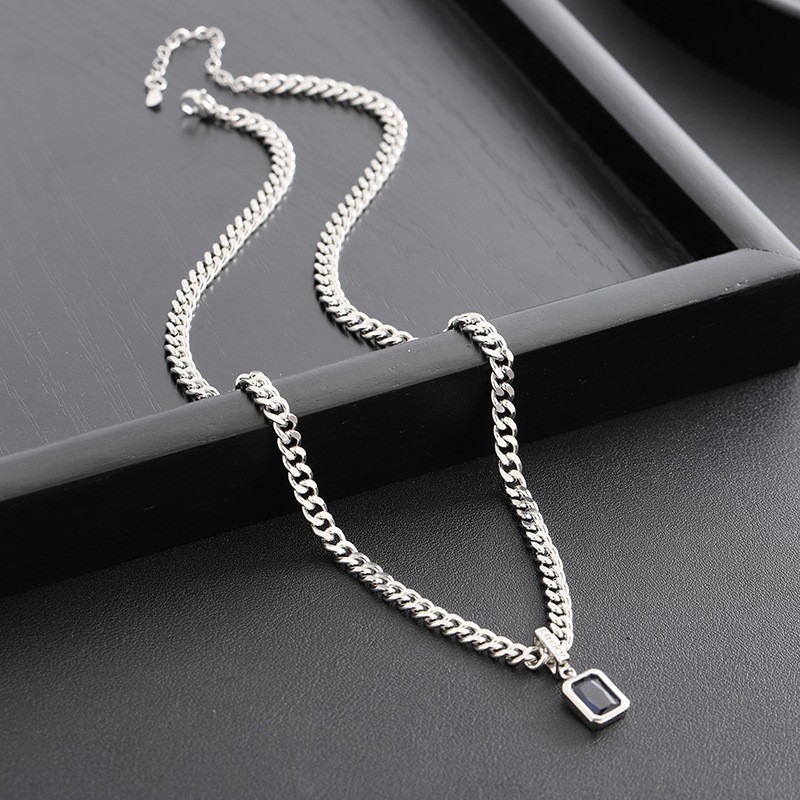 Square Zircon Cuban necklace