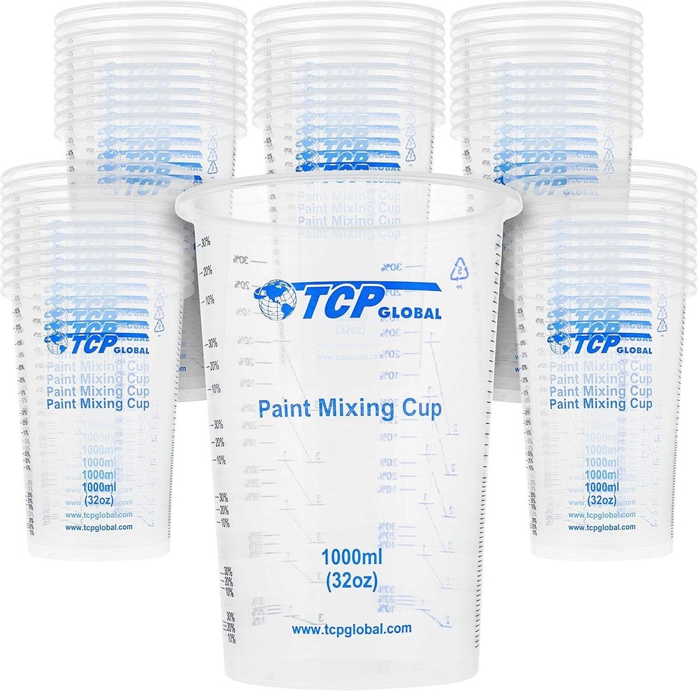 Multi-Purpose 32 oz Disposable Mixing Cups - Ideal for Kitchen & Art Projects