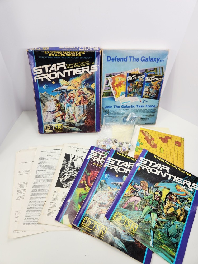 Star Frontiers Box Set TSR 7007 Scifi RPG Incomplete