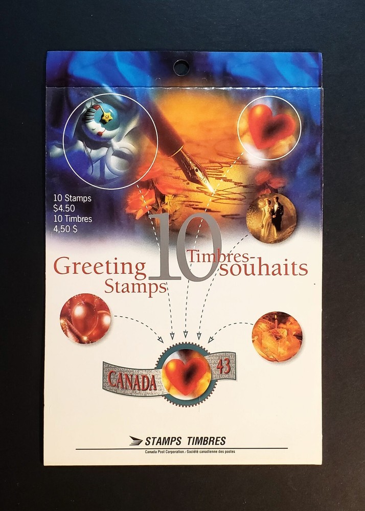 Stamps Canada Mint: #1508a 43c Greetings Booklet--1 MNH