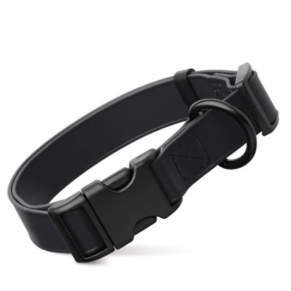 E-Collar Adjustable Biothane Collar with Quick Snap - Black