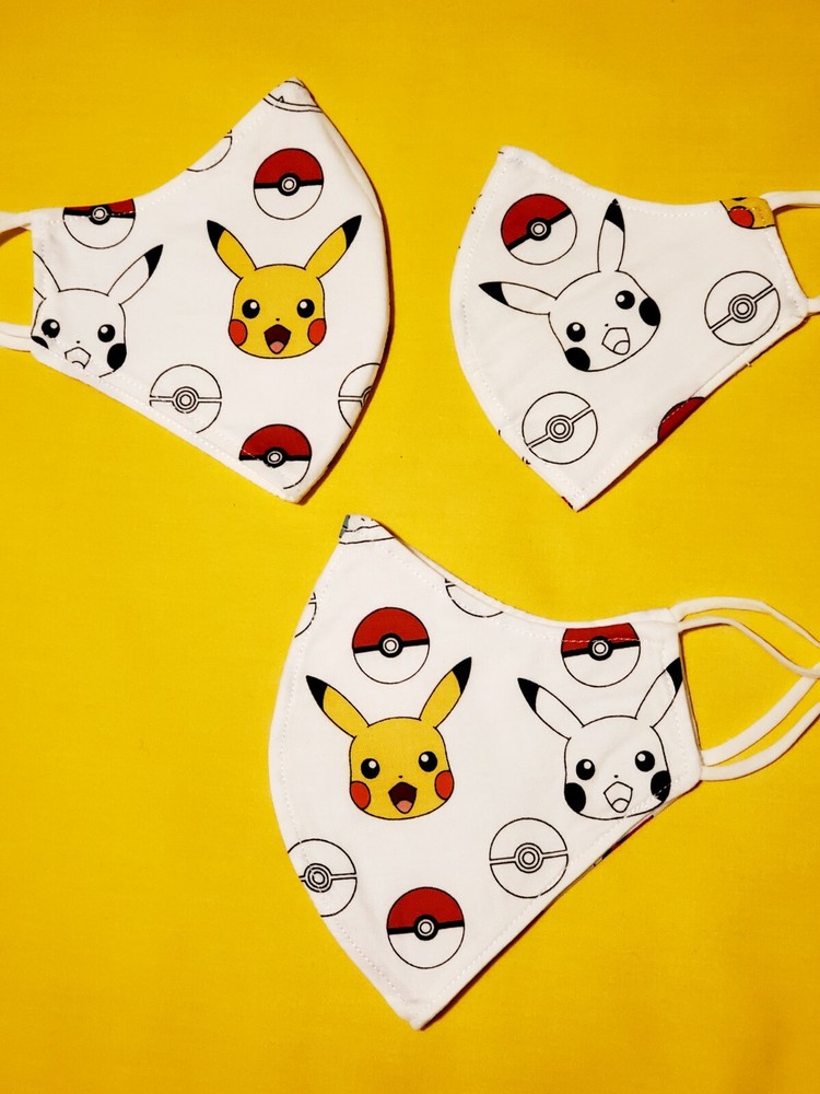 Kids Pikachu Adjustable Face Mask