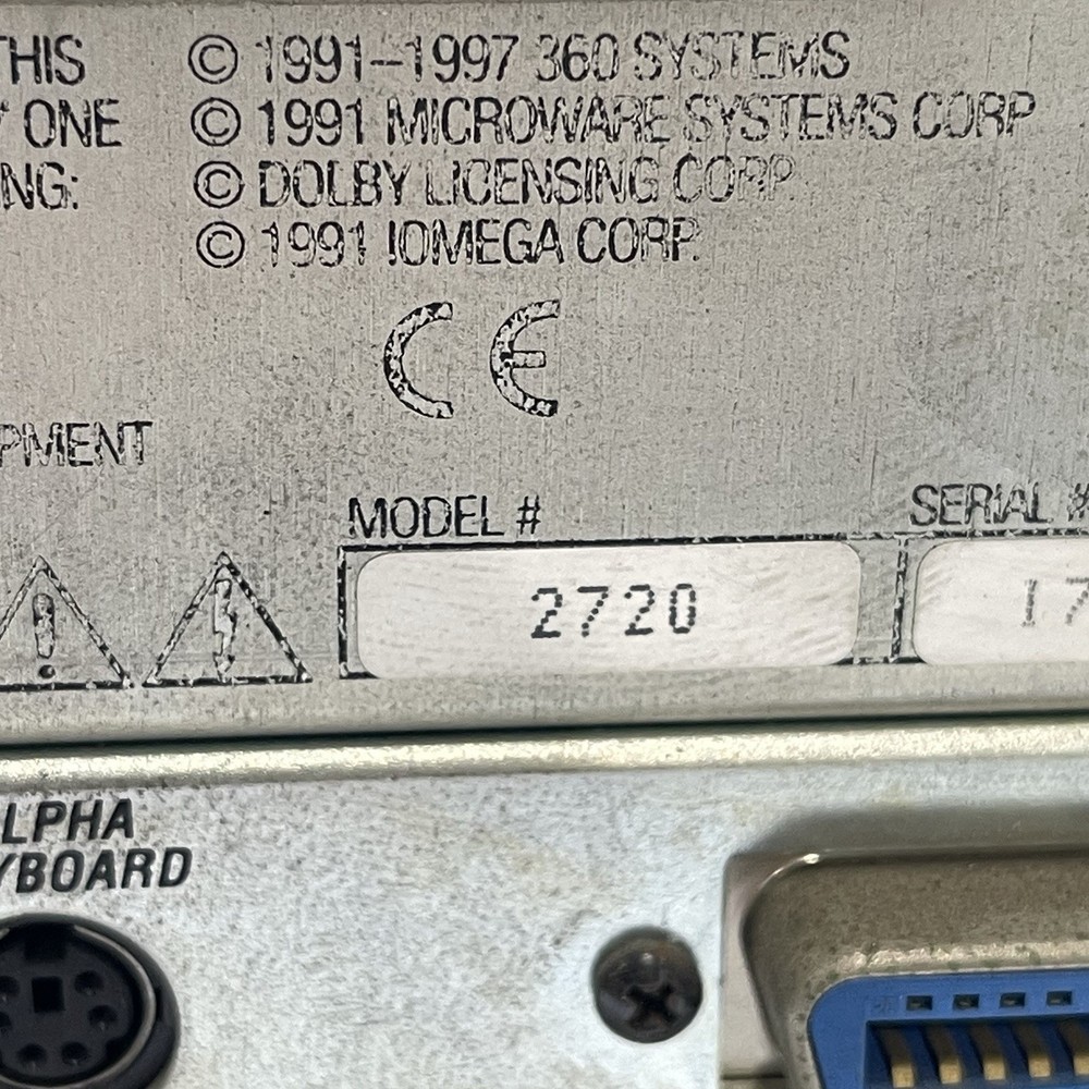 360 Systems DigiCart II Plus Model 2720 Hard Disk Random Access Recorder