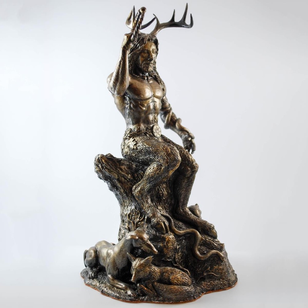 Gwyn ap Nudd (Cernunnos) - Hand cast statue