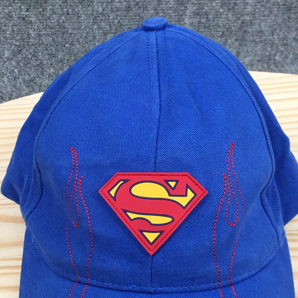 Superman DC Comics Baseball Cap Youth Blue One Size Embroidered Blue