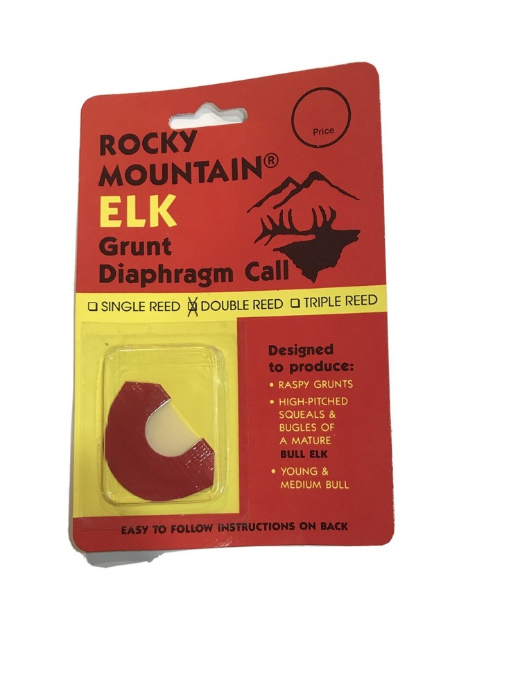 Rocky Mountain Elk Grunt Diaphragm Call Double Reed