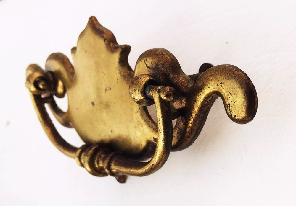 Brass Chippendale Antique Vintage Dresser Drawer Pull Handle Hardware 3 "centers