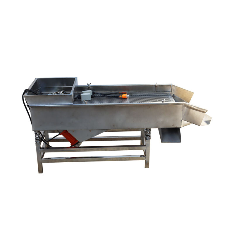 220V Stainless Steel Linear Vibrating Screen Double Layer with 3mm/6mm Screen