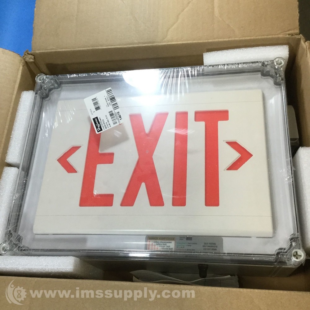 Hubbell Lighting LN4XRWEI Exit Sign FNOB