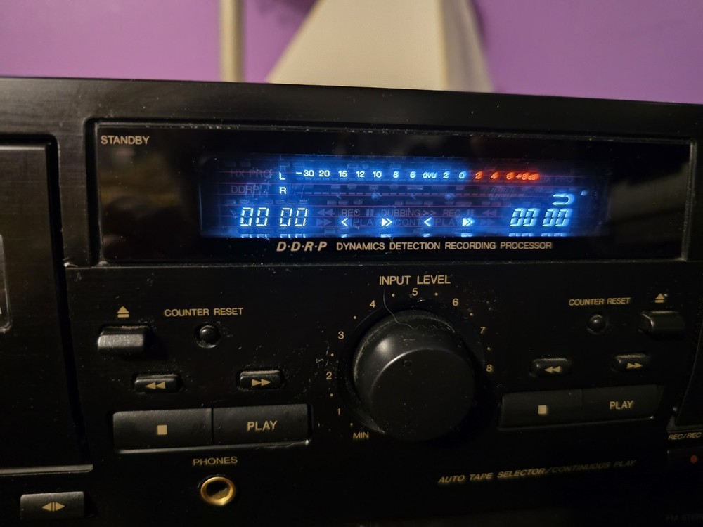 JVC TD-W254 Auto Reverse Dolby Dual Double Cassette Deck Working Please Read!