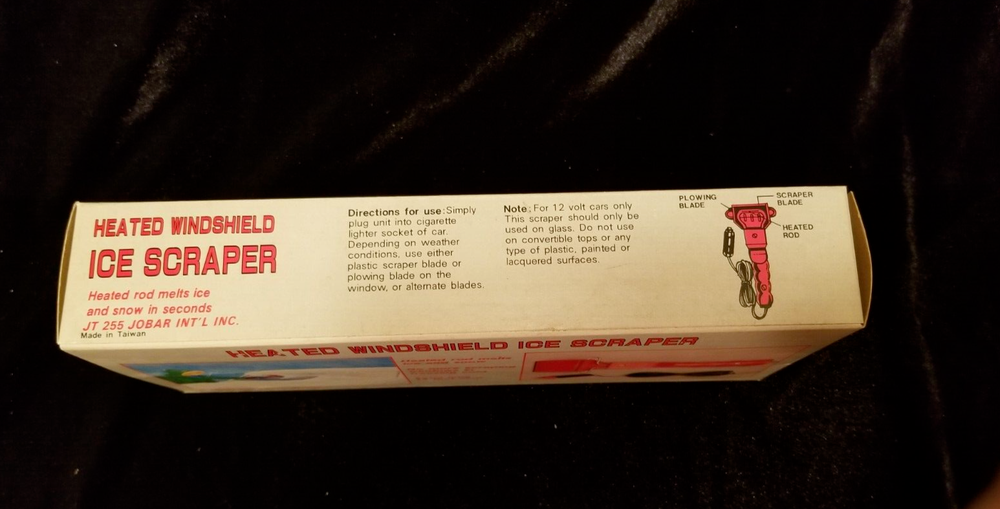 Heated Windshield Ice Scraper Vintage New in Box