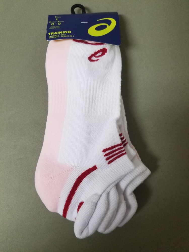 New Asics Intensity Unisex 3 Pack Training Socks.