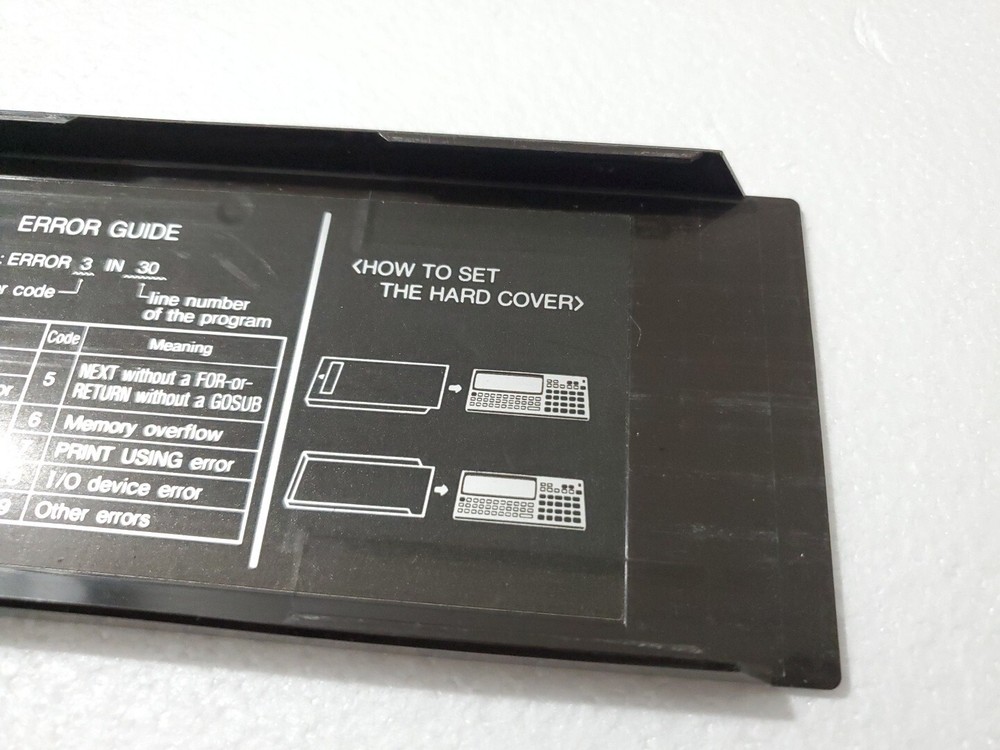 Cover ONLY for Sharp PC-1360 Calculator