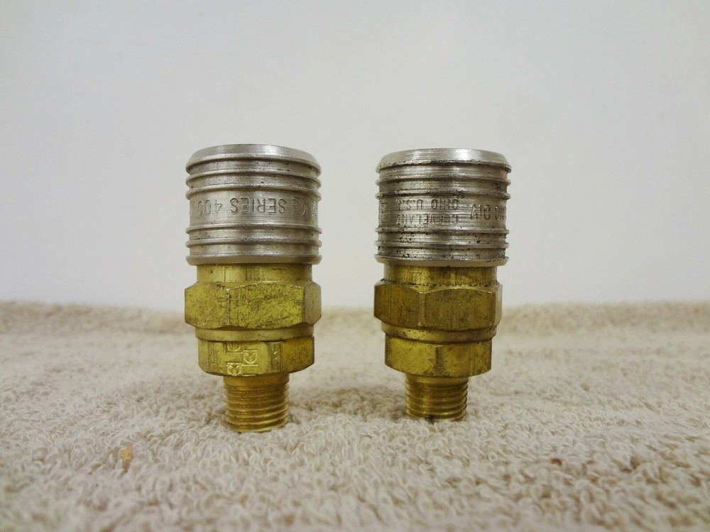 2 Hansen 410 Hose Coupler Quick Disconnect Coupling Fitting 3/8"  Body 1/4" NPT