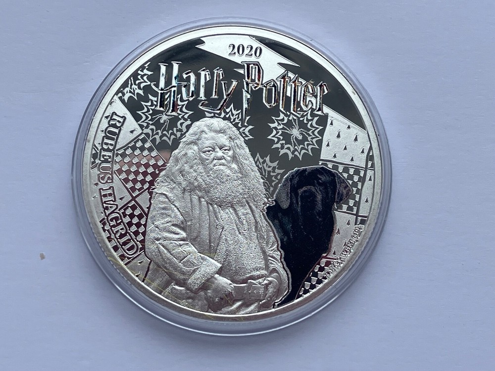 2020 SAMOA SILVER PLATED HALF DOLLAR HARRY POTTER ~RUBEUS HAGRID