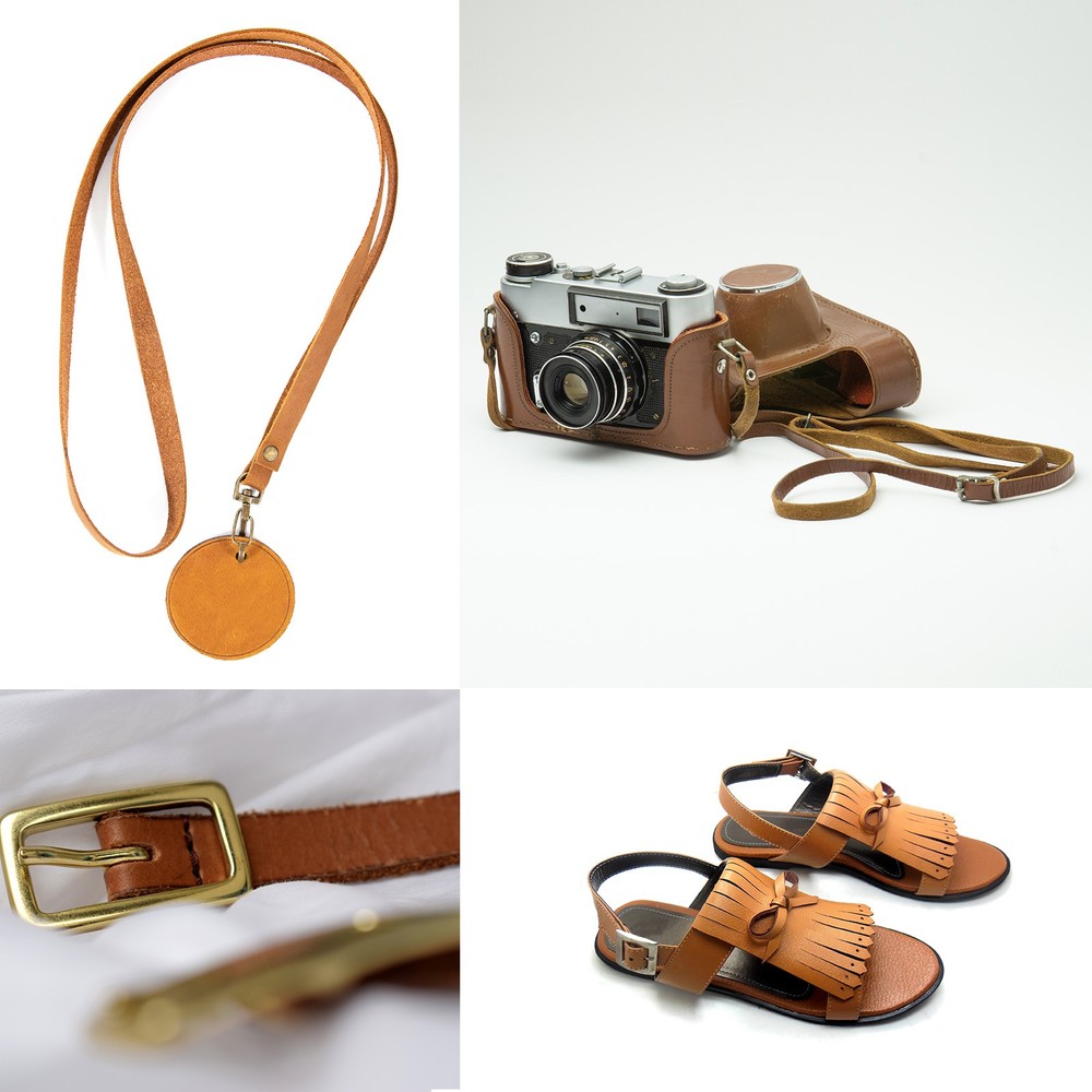 Leather Straps Strip Belt 2cm(0.8" Width) Leather Strips Dark Brown, 2pcs