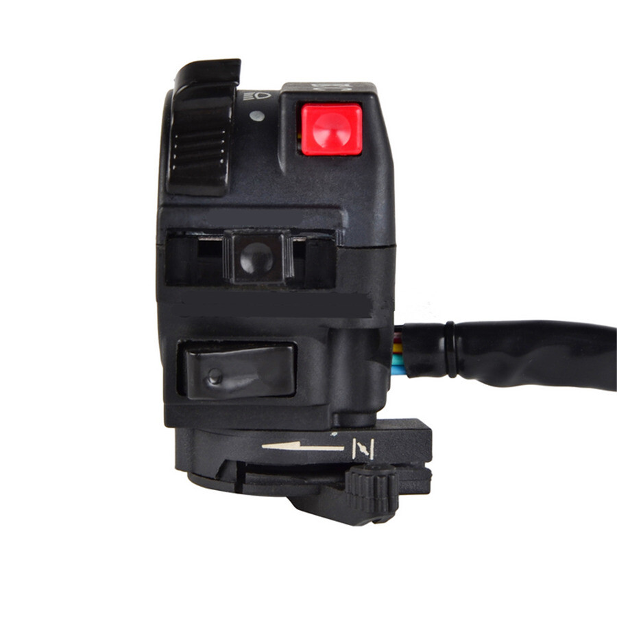 22mm 7/8"Motorcycle Handlebar Start Stop Headlight Hi/Low Throttle ON-Off Switch