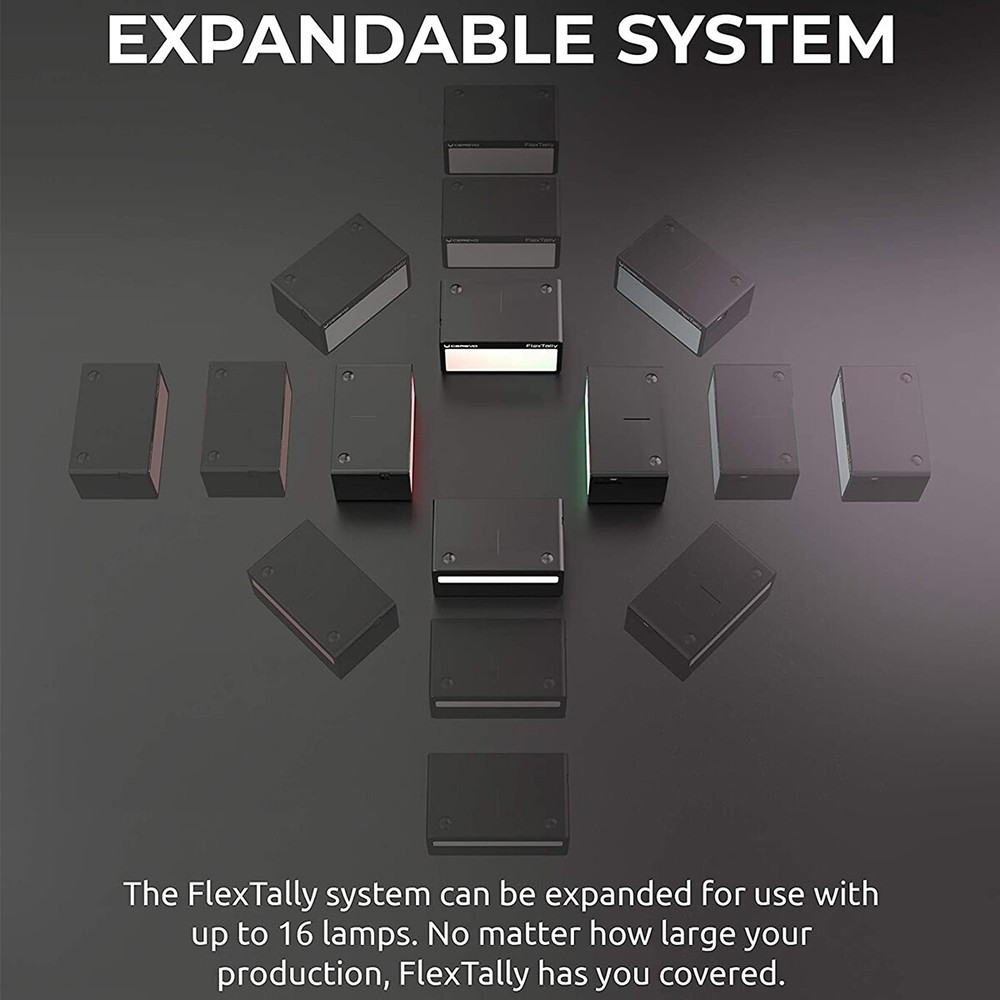 Cerevo FlexTally Wireless Tally Light System for Video Switcher and Multi-Camera