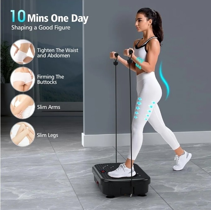 Vibration Plate Exercise Machine, Vibration Plate for Lymphatic Drainage 330 Lbs