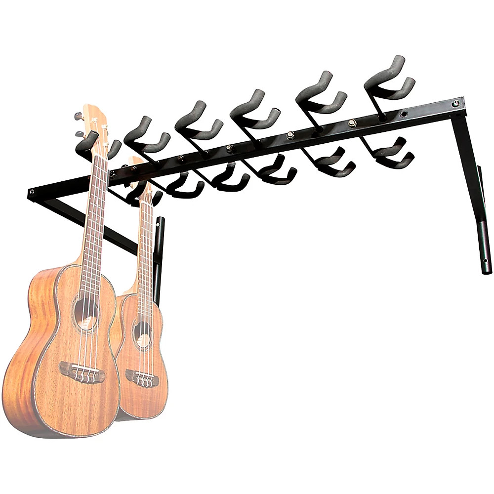 On-Stage 12-Space Ukulele Rack Black