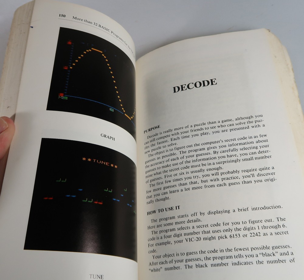 More Than 32 Basic Programs for VIC-20 1983 Computer Book Vintage