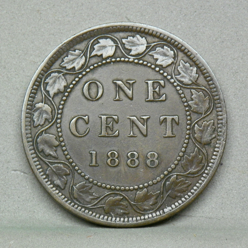 CANADA 1888 LARGE CENT, VF+