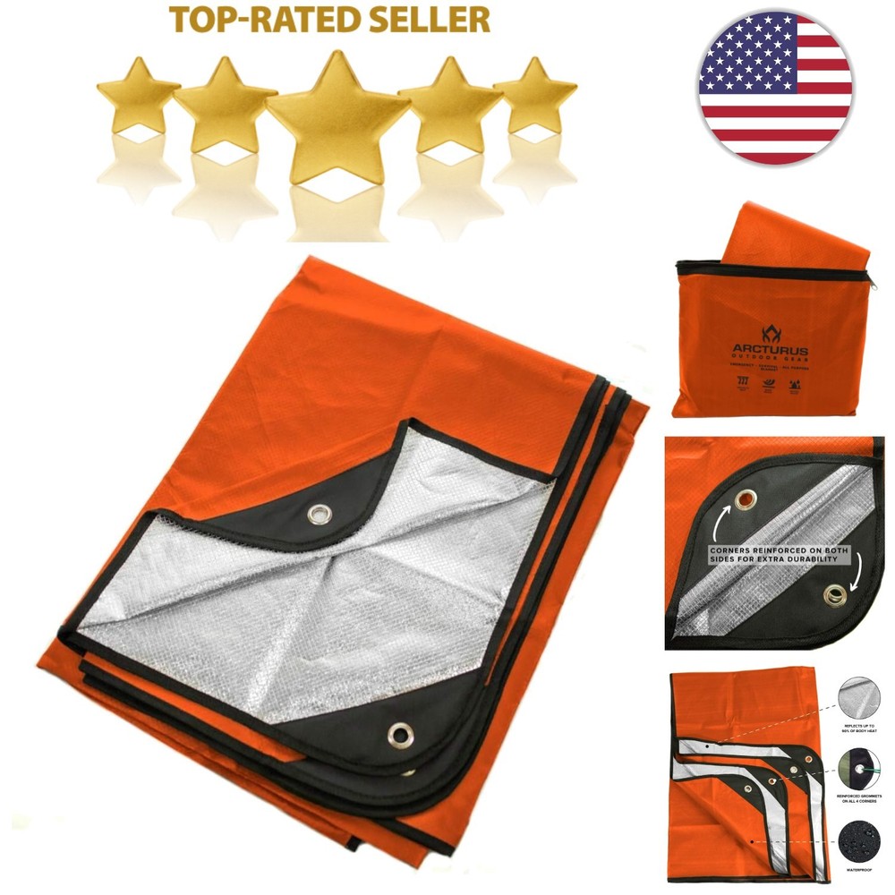 Insulated Tarp Blanket 60x82in Orange