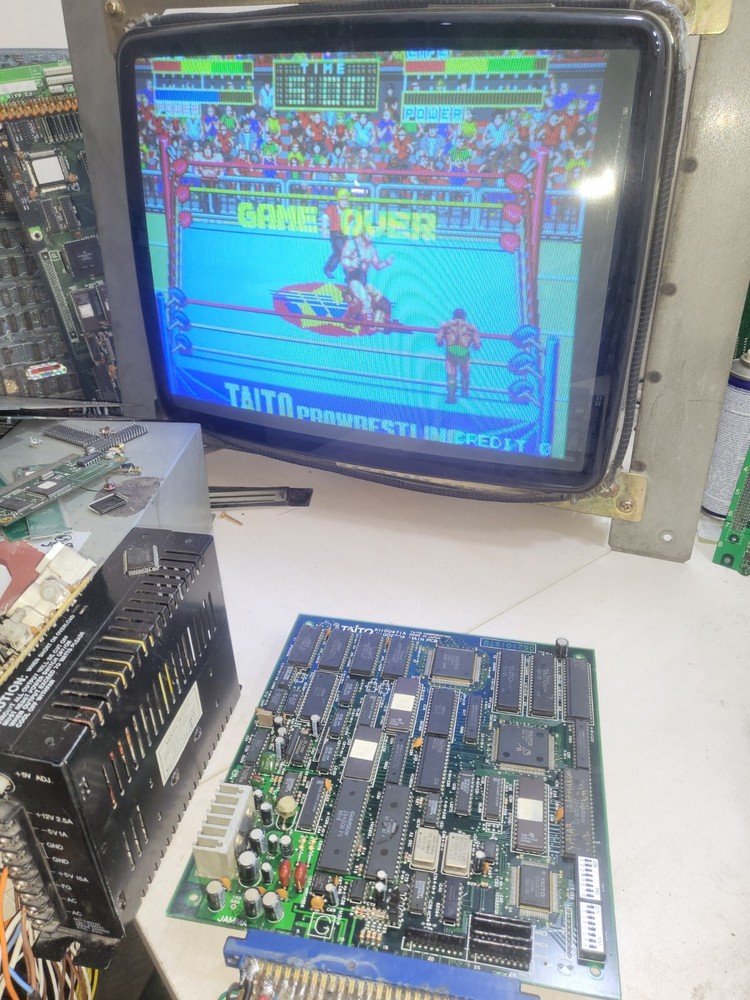 Champion Wrestler arcade game board pcb