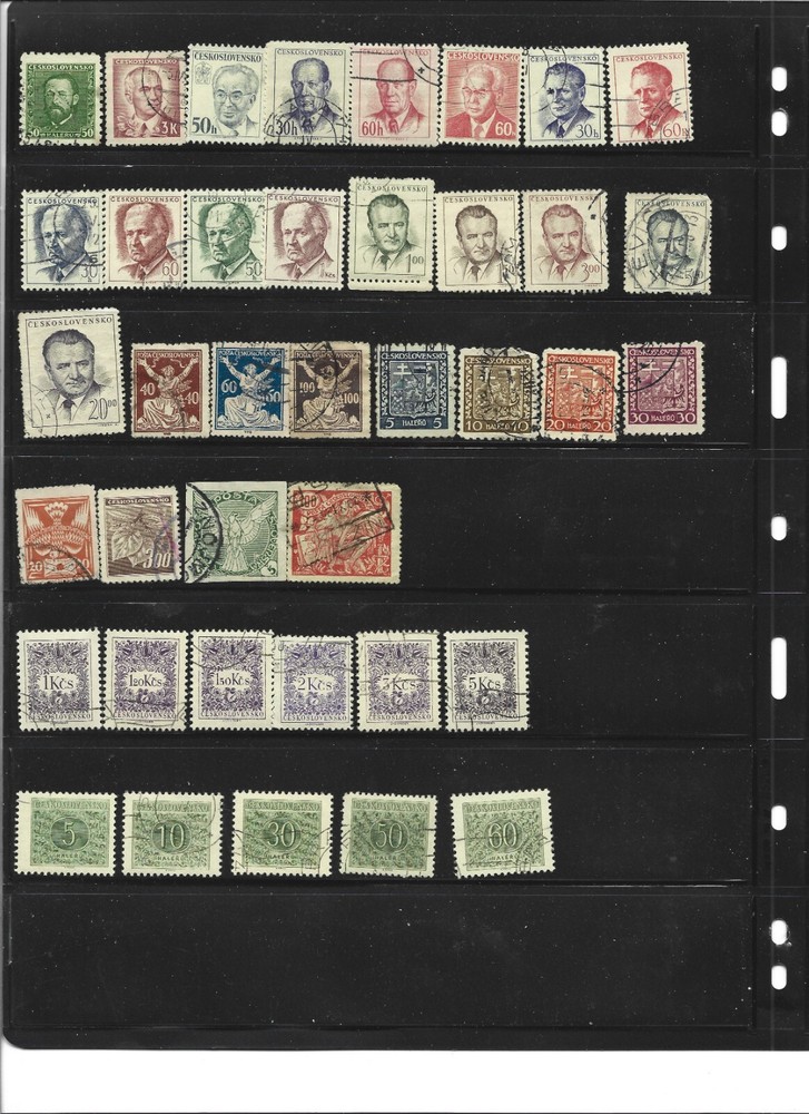 Czechoslovakia - large stamp collection 1919-1990s