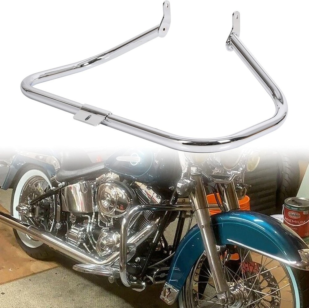 Bolt-On Chrome Engine Guard for 2000-2017 Harley Fat Boy & Springer Models